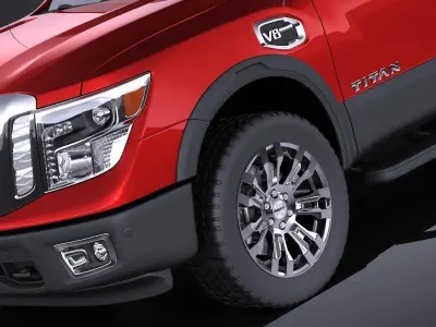 Nissan Titan 2018 VRAY 3D model