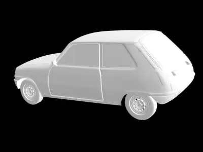 Renault 5 citroen 3D print model