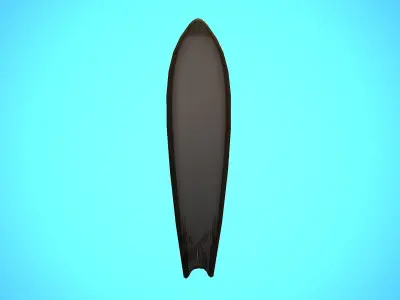 SURF BOARD 06 CARTOON STYLIZED Low-poly 3D model