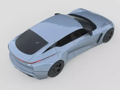 Generic Futuristic Performance Wagon EV 3D model