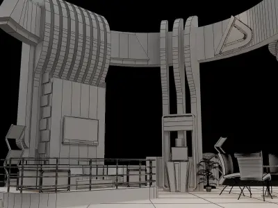  Booth Exhibition Stand a308  3D model