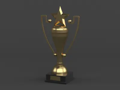 Trophy Cups 3D model 19