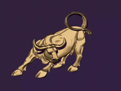 Bull for casting 3D print model