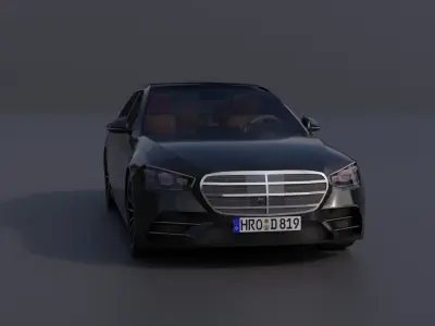 Generic Luxury Sedan 5 Low-poly 3D model