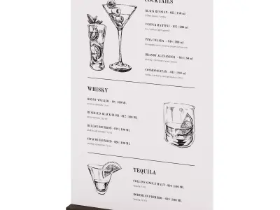 Restaurant Tableware for Bar or Steak House 3D model