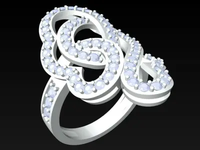 Diamond Ring - Womens Rings - N218450 3D print model