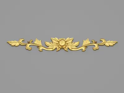 Classic Carved 004 3D model