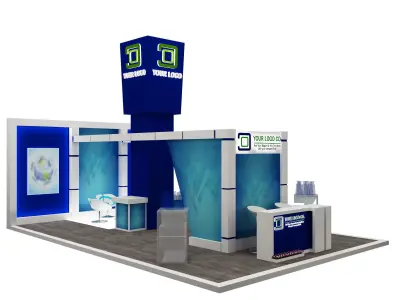 Booth Exhibition Stand a558a  3D model