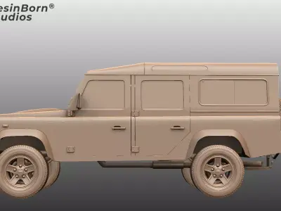 Land Rover Defender 110 Station Wagon 2011  3D print model