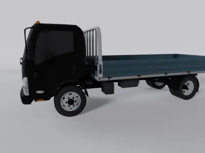 5 TRUCKS ISUZU COLLECTION  LOW POLY 5 Pack  3D model