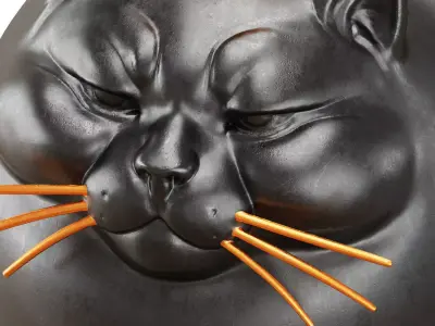 Jack o Lantern and the Black Cat 3D model