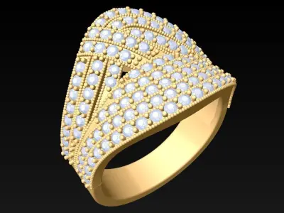 Diamond Ring - Womens Rings - N228333 3D print model