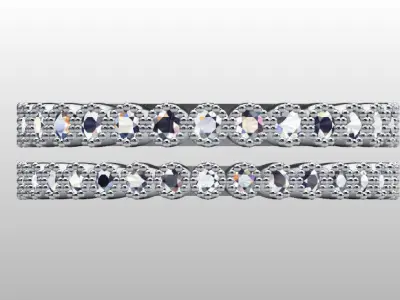 STACKABLE BEAD BANDS - 2 SIZES 3D print model