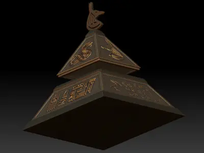Beautiful Pyramid-Shaped Box 3D print model