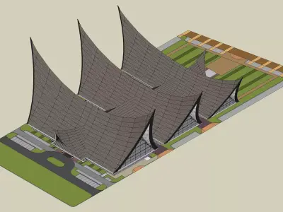 The Minangkabau House 3D print model