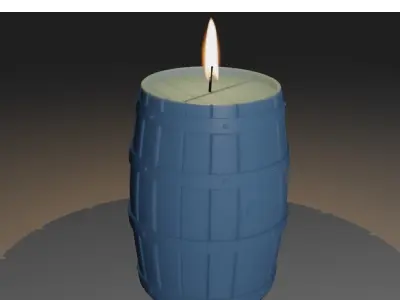 Whiskey Barrel Sculpture Free 3D print model