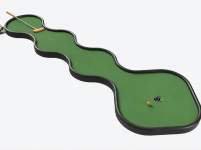 Miniature Golf Course 03 3D model