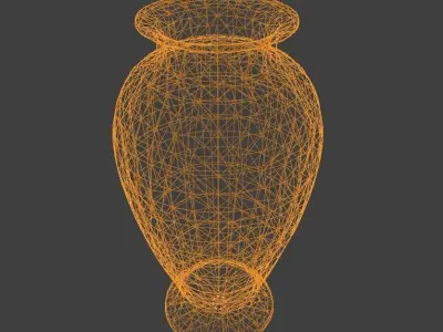 vase decor Low-poly 3D model