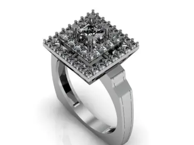 princess ring 3D print model