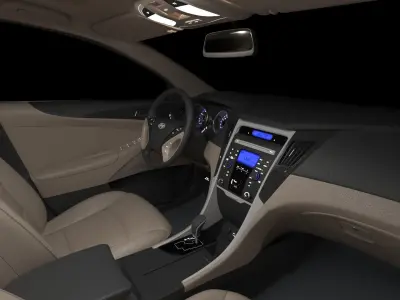 Sonata interior 2011-2013 full 3d model by 7zP 3D model