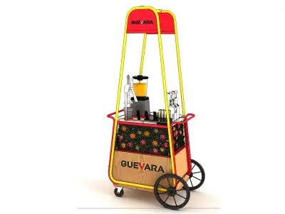 service trolleys 3d models   5 MODEL SET  3D model