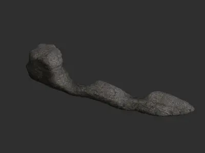 Long Flat Rocks Free low-poly 3D model