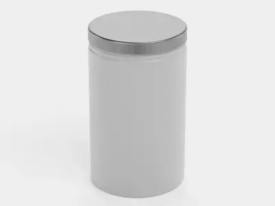 Universal Jar Container V3 - Product Packaging Low-poly 3D model