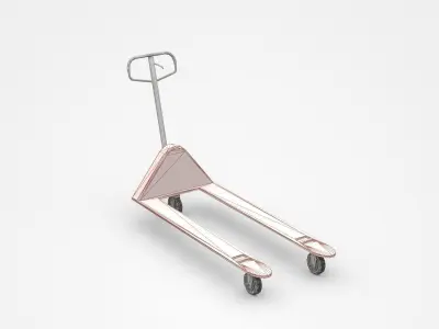 Three Wheels Red Pallet Jacket 3D model