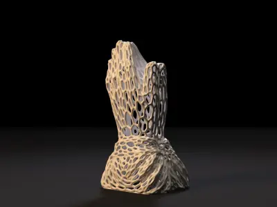 Praying Hands Voronoi 3D print model