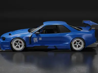 Nissan Skyline R34 Vision 3D model