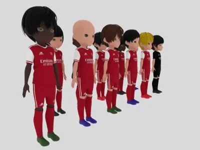 Arsenal FC Soccer - Football Team Low-poly 3D model
