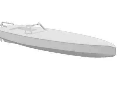 Speed boat 3D print model
