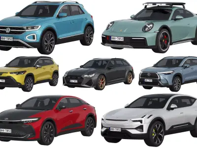 HQ cars collection 31 3D Model Pack