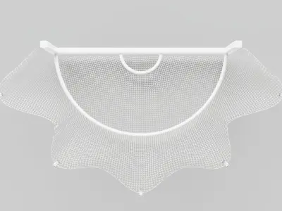 Soccer goal sci-fi Low-poly 3D model