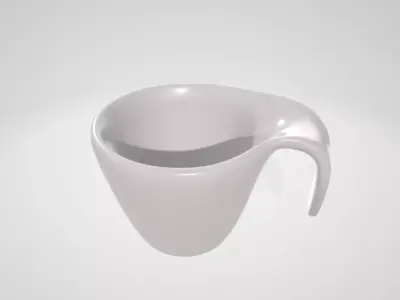 Flow Coffee cup Low-poly 3D model