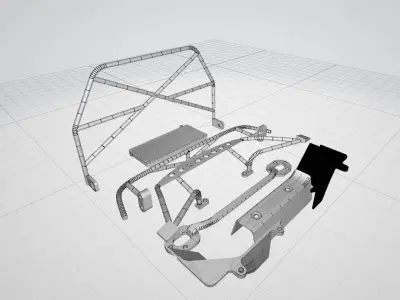 10th scale RC Drift Car Rhinomax II scale accessories pack 3D print model