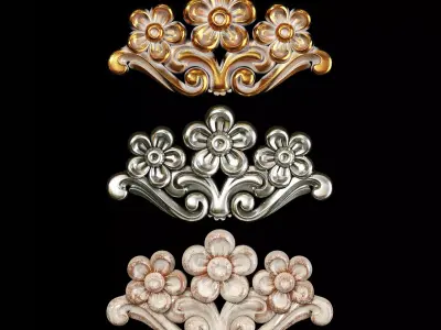 Classic carved 111 3D model