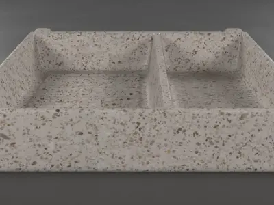 laundry sink marble lavadero marmol 3D model