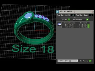 Women ring 2020R14 3D model