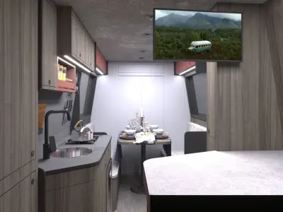 Caravan Design Iveco daily V2 3D model