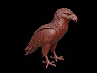 Eagle Animal Sculpture 3D print model get