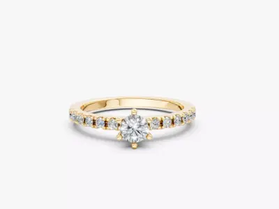 engagement ring-zdr0143 3D print model