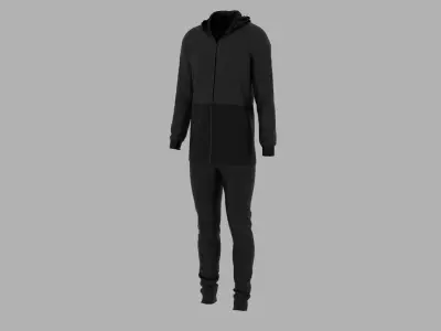 Sport Suit Low-poly 3D model 34