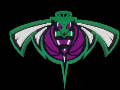 Hornets logo only 3D model
