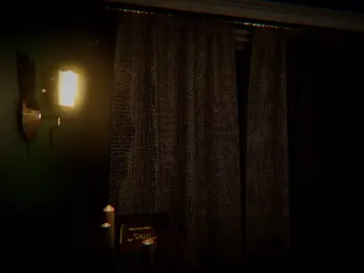 Horror Living Room Low-poly 3D model