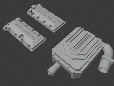 FG Supercharged Coyote top end conversion 3D print model