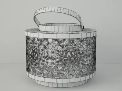 Tin Lantern Set 3D model