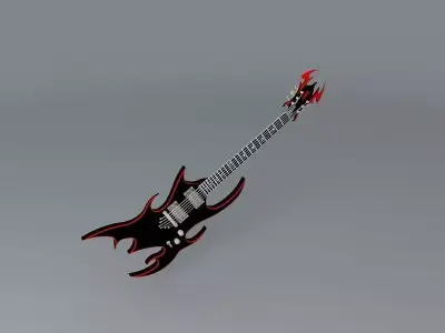 Sands EV1L Guitar Free 3D model