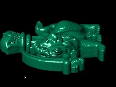 free gold simple lion and sun Free 3D print model
