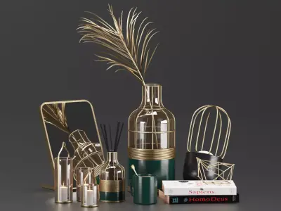 Luxury Decorative Set 3D model